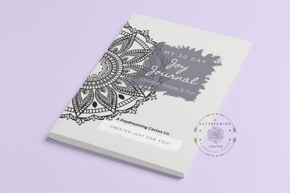 My Joy Journal ~ Simple Mandala Theme Designed Interior ~ Multiple Various Colorful Covers