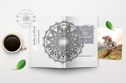 My Joy Journal ~ Simple Mandala Theme Designed Interior ~ Multiple Various Colorful Covers