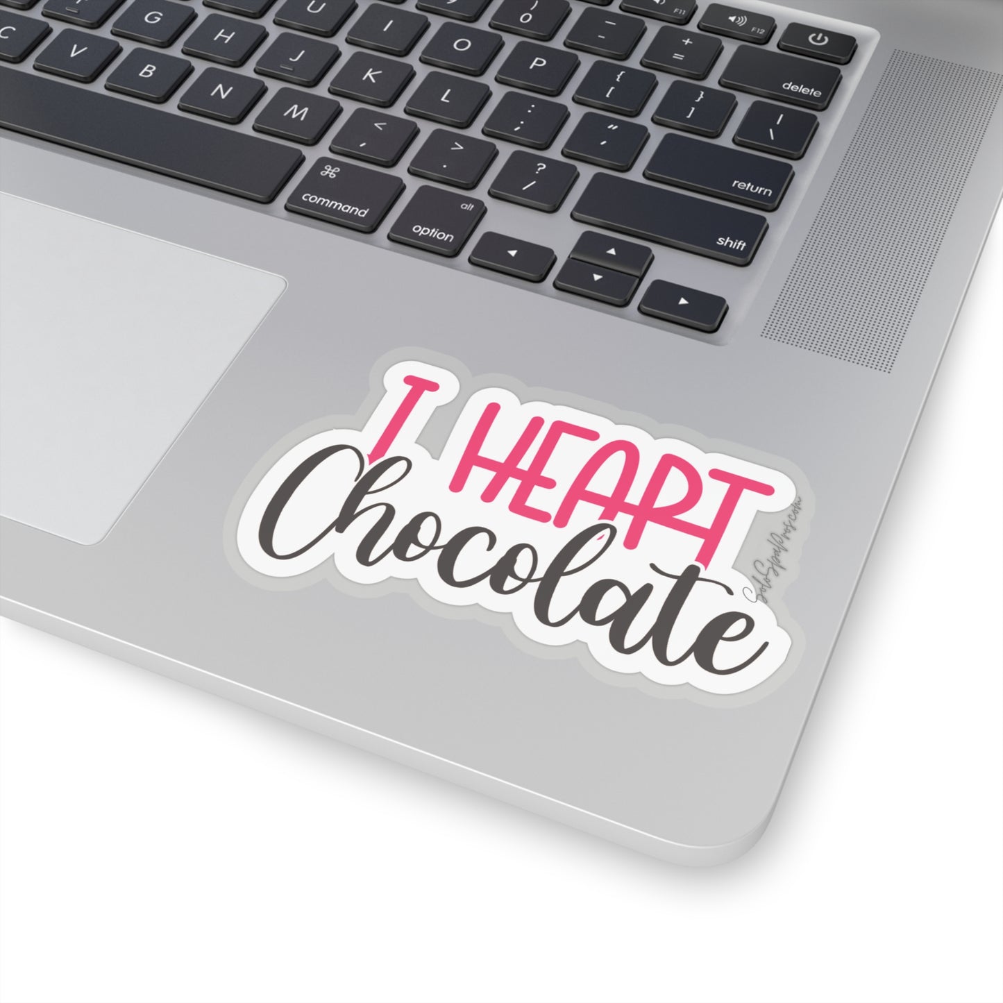 I heart Chocolate Sticker - Inspirational Quote Sticker