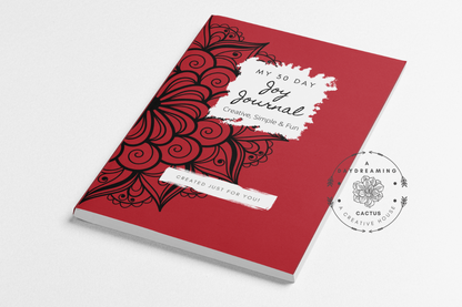 My Joy Journal ~ Simple Mandala Theme Designed Interior ~ Multiple Various Colorful Covers