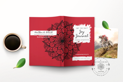 My Joy Journal ~ Simple Mandala Theme Designed Interior ~ Multiple Various Colorful Covers