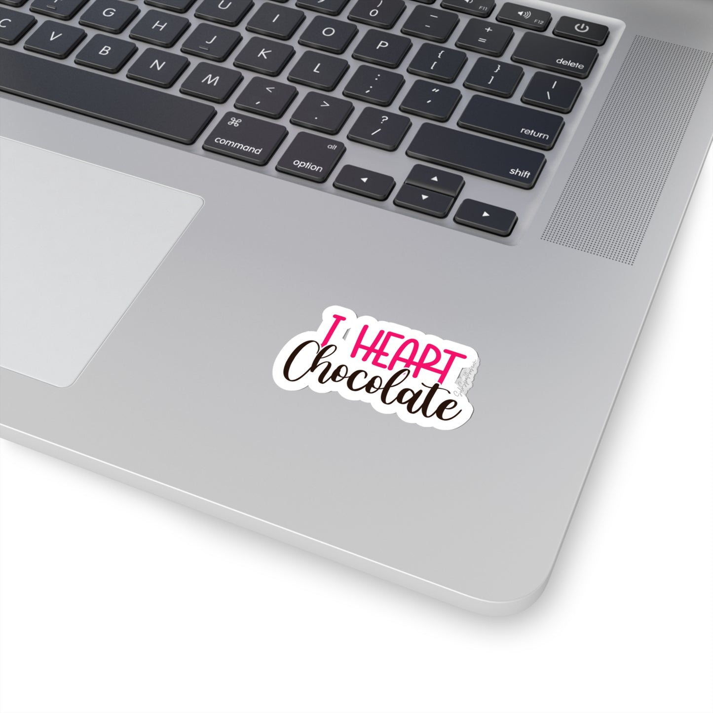 I heart Chocolate Sticker - Inspirational Quote Sticker