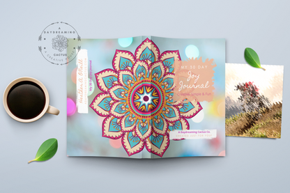 My Joy Journal ~ Simple Mandala Theme Designed Interior ~ Multiple Various Colorful Covers
