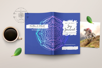 My Joy Journal ~ Simple Mandala Theme Designed Interior ~ Multiple Various Colorful Covers