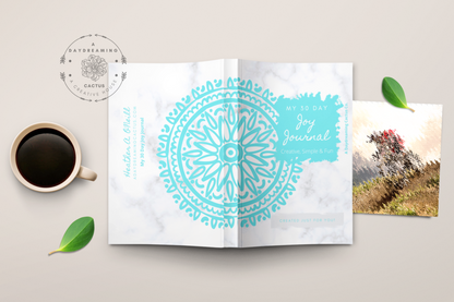 My Joy Journal ~ Simple Mandala Theme Designed Interior ~ Multiple Various Colorful Covers