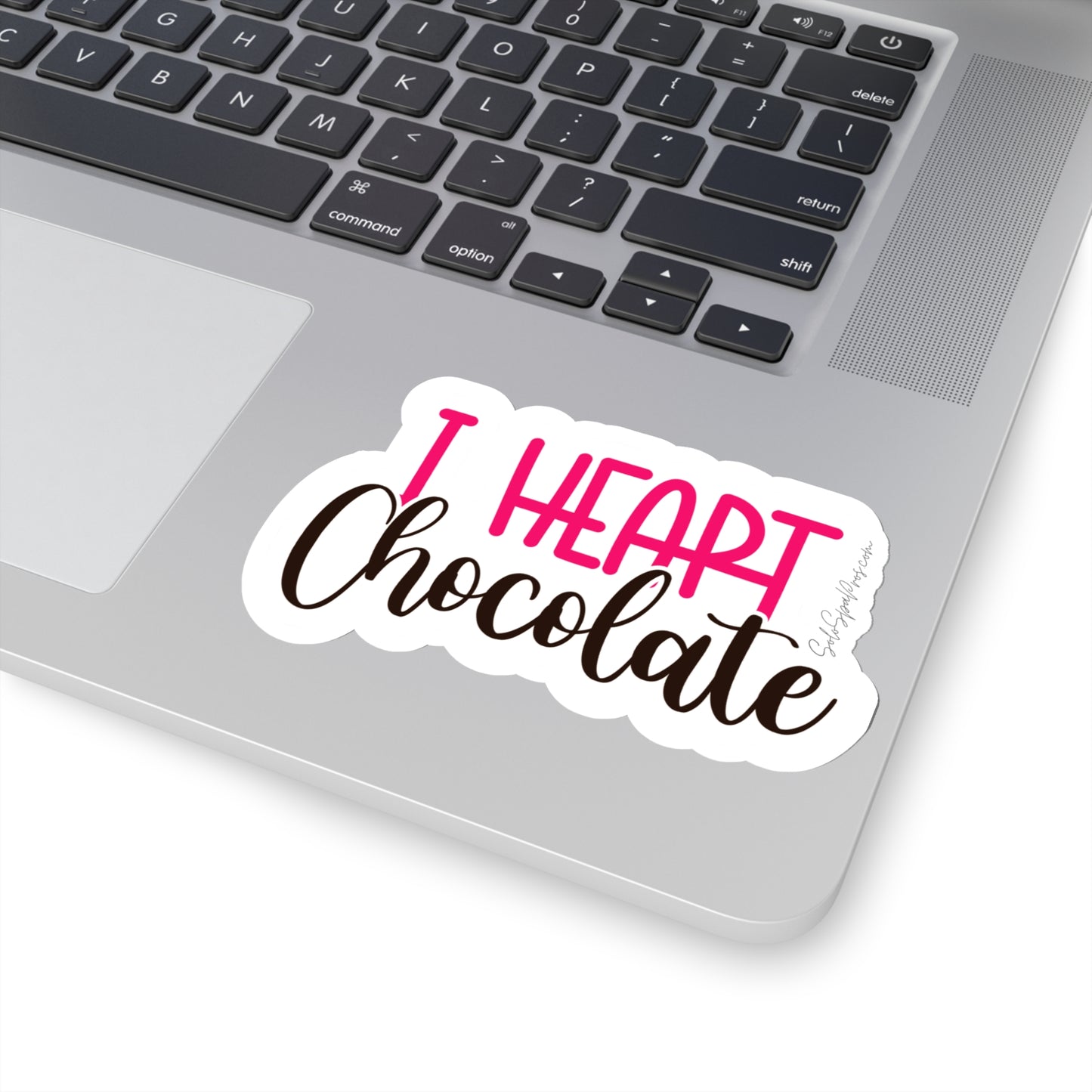 I heart Chocolate Sticker - Inspirational Quote Sticker