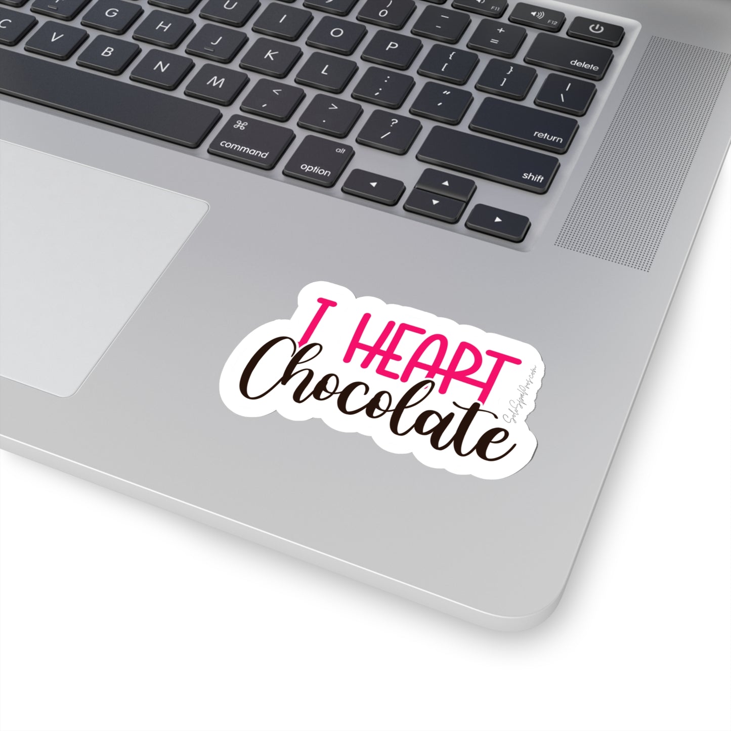 I heart Chocolate Sticker - Inspirational Quote Sticker