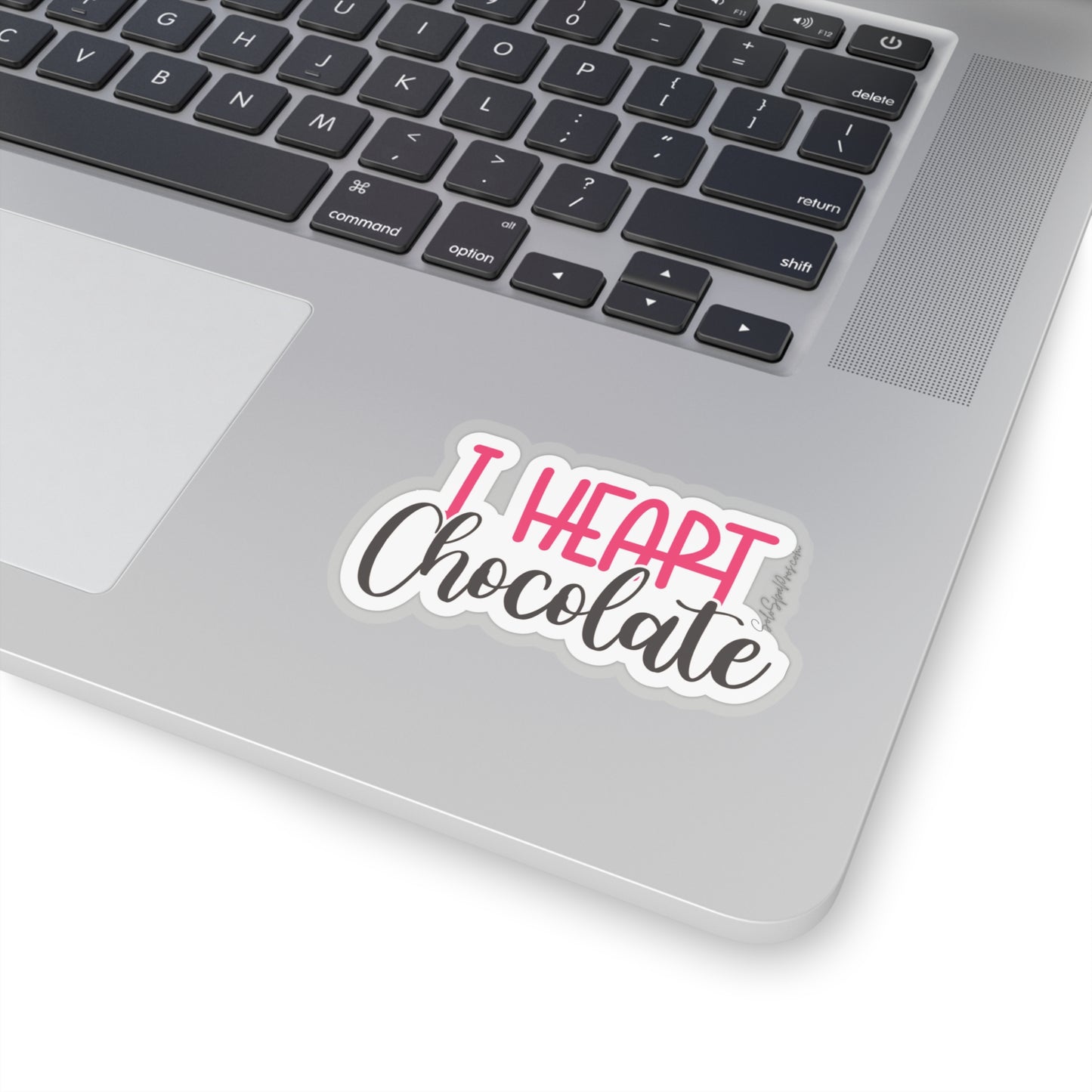 I heart Chocolate Sticker - Inspirational Quote Sticker