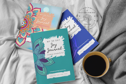 My Joy Journal ~ Simple Mandala Theme Designed Interior ~ Multiple Various Colorful Covers