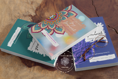 My Joy Journal ~ Simple Mandala Theme Designed Interior ~ Multiple Various Colorful Covers