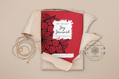 My Joy Journal ~ Simple Mandala Theme Designed Interior ~ Multiple Various Colorful Covers