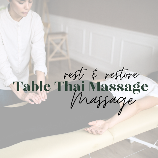 COMING SOON! IN PERSON: 6 CE hours ~ Table Thai Massage