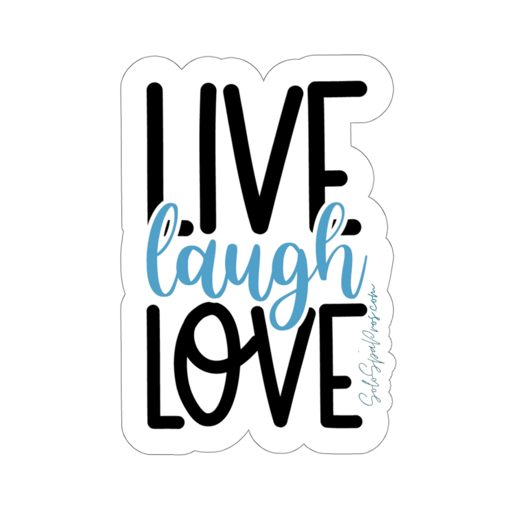 Live Love Laugh Sticker - Inspirational Quote Sticker