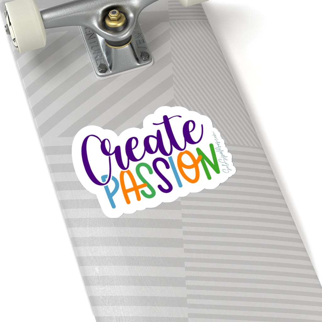 Create Passion Sticker - Inspirational Quote Sticker