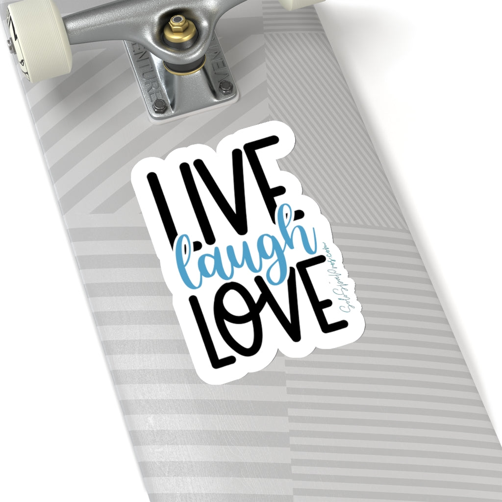 Live Love Laugh Sticker - Inspirational Quote Sticker